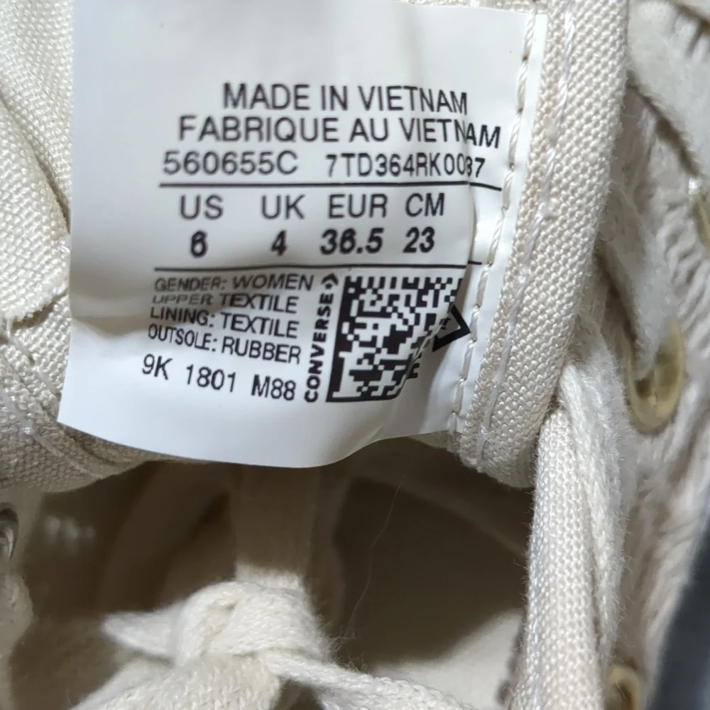 CONVERSE CHUCK TAYLOR ALL STAR Lift Ox 'Driftwood' Women's Size 6 - Picture 7 of 7